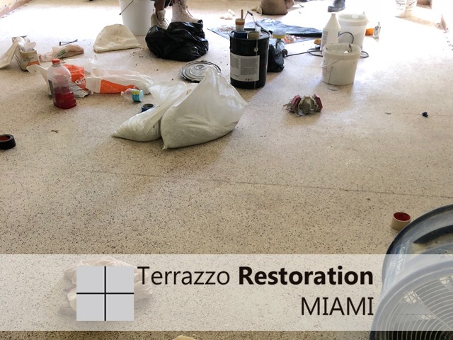 Restoration Process Terrazzo Floor Miami