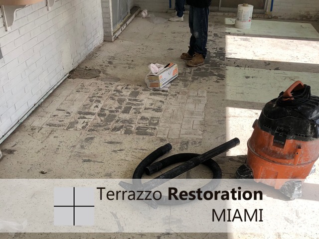 Terrazzo Floor Restoration Process Miami